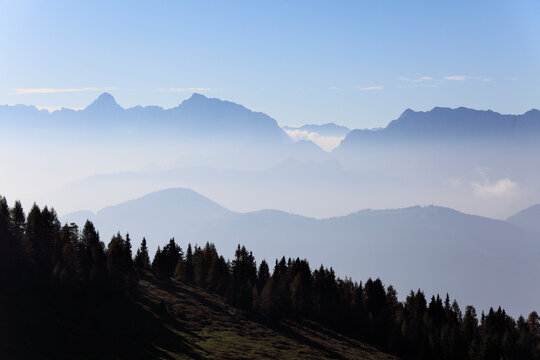 Austria, Carinthia, View of julian alps