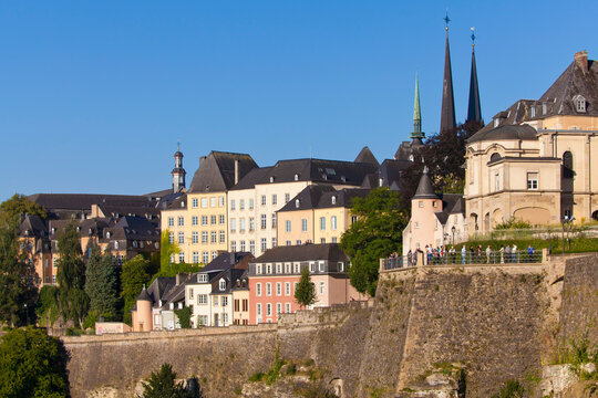 Luxembourg, View of Chemin de la Corniche