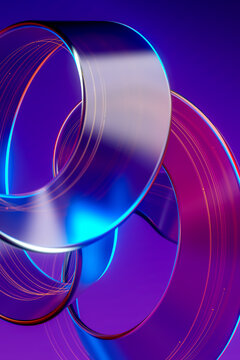 Modern 3D Cyber Form Digital Background