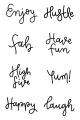 Png doodle cursive fun words typography © Rawpixel.com