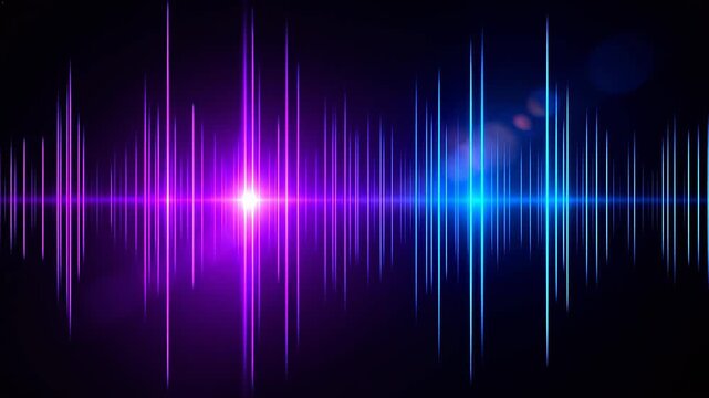 Colorful sound wave pattern