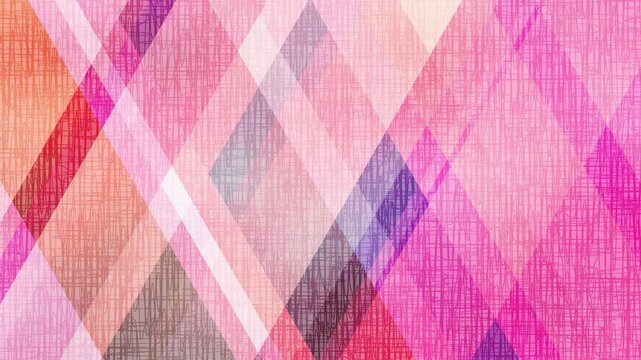 Abstract Geometric Pink Plaid Pattern 4K