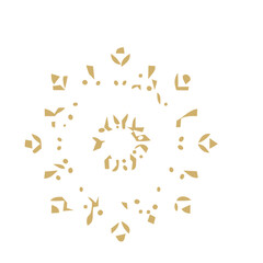 Obraz premium Gold Snowflake Ornament