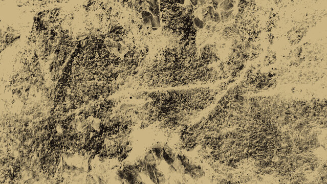 Sophisticated marble texture background in warm beige and sepia tones with intricate dark veins and distressed grunge patterns for luxury interior design concepts and elegant art backdrops