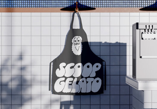 Kitchen Apron Mockup