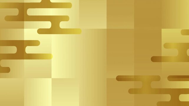 Gold Japanese Style Decorative Clouds 4K