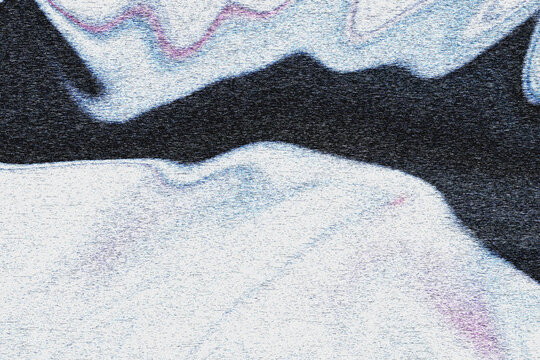 Distorted static noise texture with glitch waves and black digital interference grain
