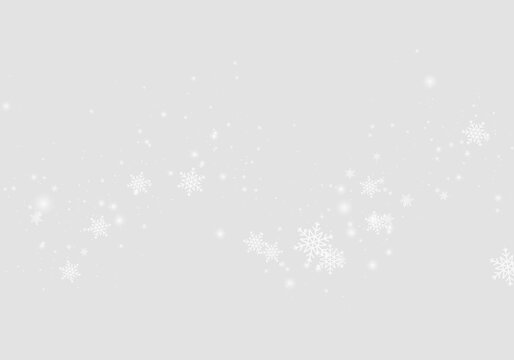 Frozen snowflakes drift across the scene. Dense snowfall creates a winter storm effect. Vector PNG graphics suit cold seasonal designs.