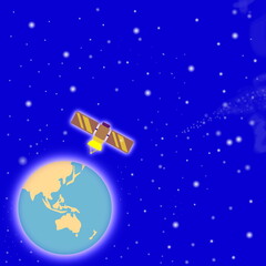 Satellite Orbiting Planet Earth © aep