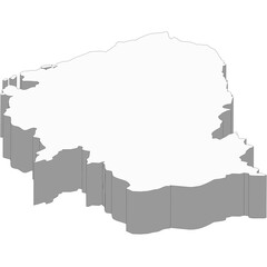 3D map dimension - continent Asia country Cambodia © badrpost