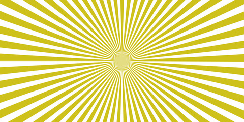 Fototapeta premium A radiant burst of yellow and white rays emanates from a central point, creating a dynamic and energetic visual effect suggestive of light, energy, or a burst of an idea.