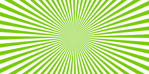 Fototapeta premium Radial burst pattern in lime green and white, creating a vibrant and energetic visual effect with a central gradient.