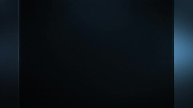 Dark surface with glowing blue side lights creating a subtle motion effect for modern cinematic background video animation clip style