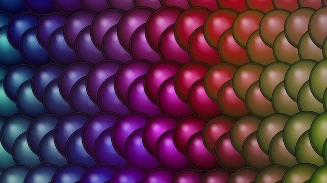 Vibrant colorful pearl beads background.