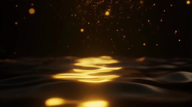Pale smoke curling above glowing liquid light