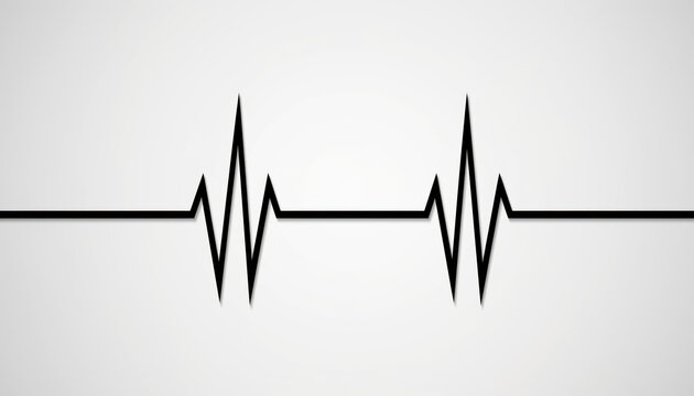 Heartbeat line shows the pattern of life during a medical check