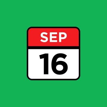 16 September month single day icon