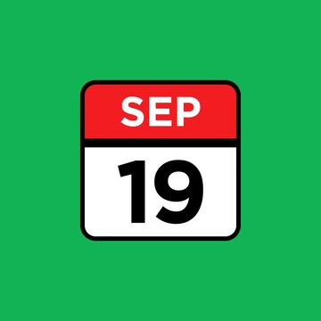 19 September month single day icon