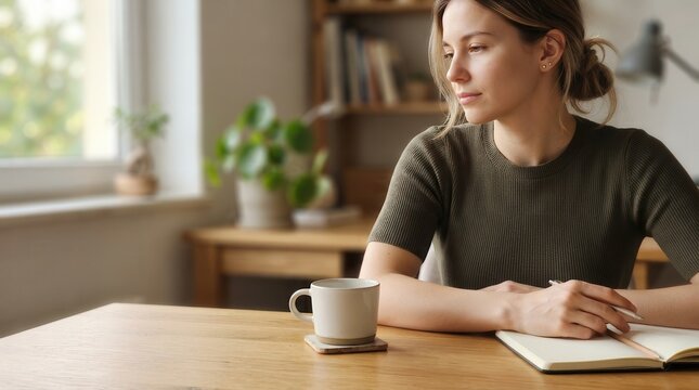 Woman finds deep inspiration in quiet contemplation
