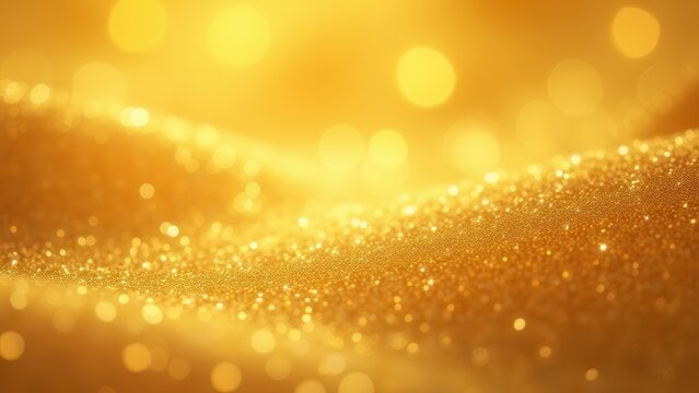 opulent golden abstract background with shimmering bokeh specks perfect for luxury celebration new year design banner marketing