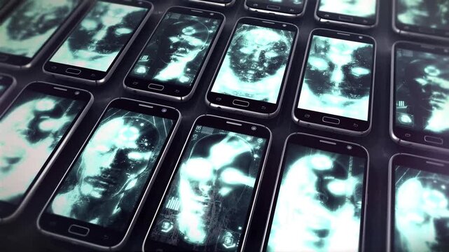 An animated sequence depicting how smart phones are watching your every move!
