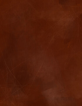 Deep Terracotta Brown Hand Painted Clay Texture