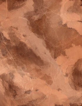 Abstract Terracotta Stone Hand Painted Mineral Texture