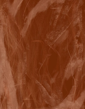 Burnt Sienna Terracotta Hand Painted Brush Texture
