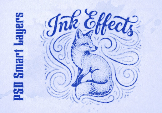 Vintage Ink Stamp Paper Effect