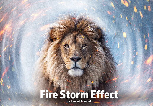 Fire Storm Photo Effect