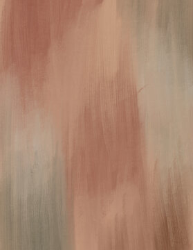 Muted Terracotta and Sage Green Hand Painted Brush Texture