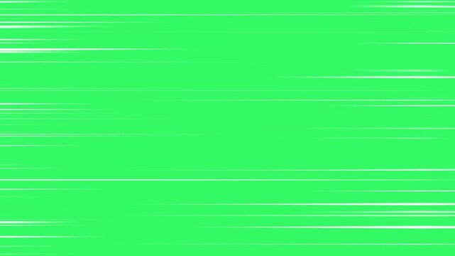 Radial Comic Light Speed Lines Moving, comic book speed lines green screen. Horizontal anime action speed lines effect on green screen, japanese anime speed line. Moving zoom speed line 