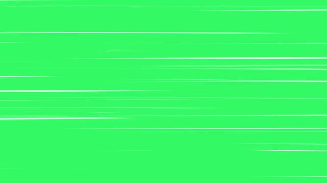 Radial Comic Light Speed Lines Moving, comic book speed lines green screen. Horizontal anime action speed lines effect on green screen, japanese anime speed line. Moving zoom speed line 