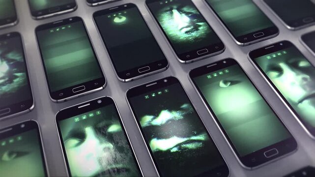 An animated sequence depicting how smart phones are watching your every move!
