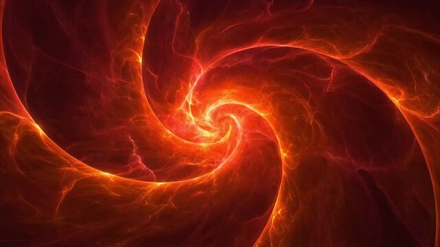 Fiery red-amber plasma erupts in slow-twisting trails and thunderous lines, casting glowing waves of energy against a dark background &mdash; ideal for cinematic, tech, and gaming overlays.