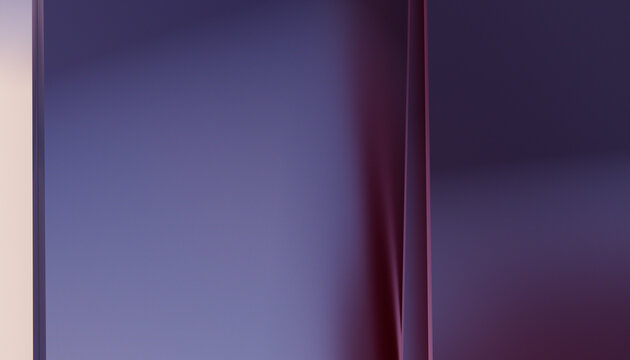 Close-up of purple curtain fabric showing folds and soft texture