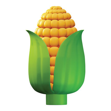 3d rendering icon Corn vegetable