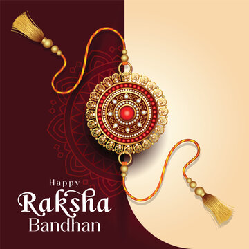 Happy Raksha Bandhan with nice creative background. abstract vector illustration design