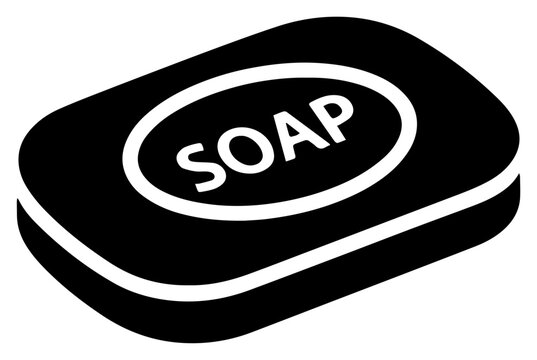bar of soap icon vector illustration for personal hygiene and cleaning