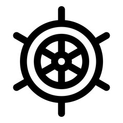ship's wheel line icon © Muhammad Naufal S.