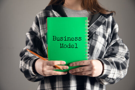 Business Model text on paper