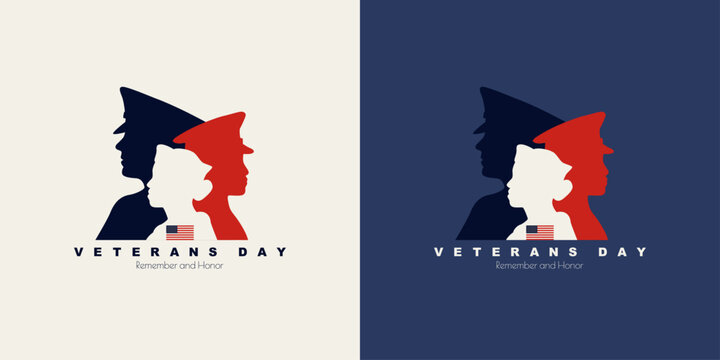 Veterans Day card set.	