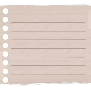Square Torn Lined Paper