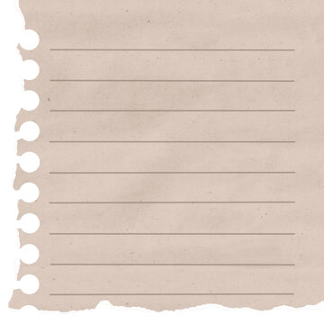 Lined Torn Journal Sheet
