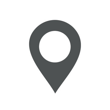Maps pin. Location map icon.
