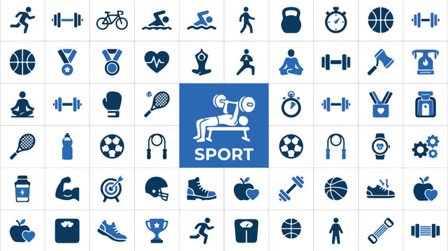 Sport icons.