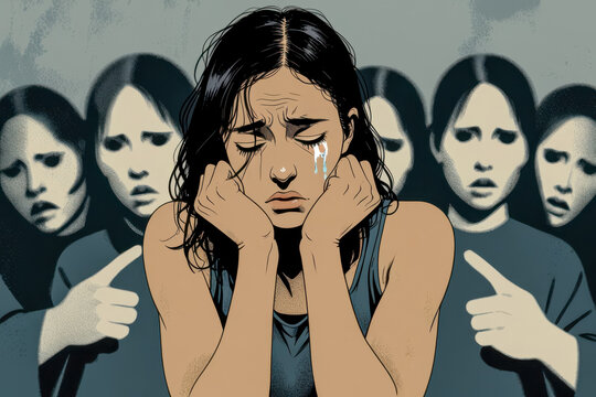 Gaslighting socially phenomenon society blame woman victim violence for event happened AI Generative