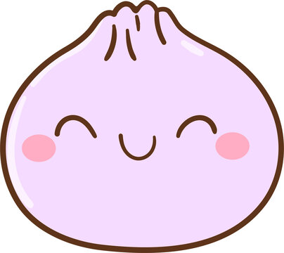 Cute Kawaii Dumpling Illustration For kids Classroom Decoration