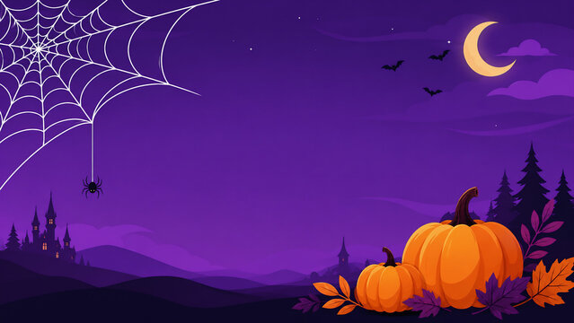 halloween background with pumpkins
