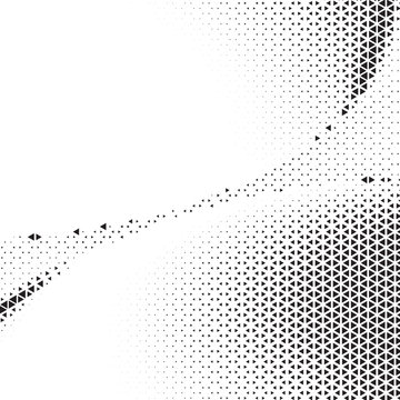 Abstract halftone dot pattern background with gradient transition and geometric texture